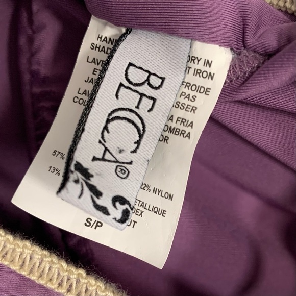 BECCA NWOT Canyon Sunset Striped One-Piece Swimsuit Size Small - Picture 6 of 8